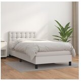  Krevet s oprugama i madracem bijeli 80 x 200 cm od umjetne kože | shoptok.hr