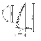 Home Umetni bor, polles, z vgrajeno LED osvetlitvijo, višina 180 cm (KMF 7/180) | Shoptok.si