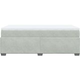 Box spring krevet s madracem svjetlosivi 100x200 cm baršunasti | shoptok.hr