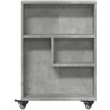 vidaXL Voziček za shranjevanje betonsko siva 48x13x68 cm inž. les | Shoptok.si
