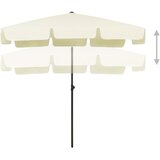  Suncobran za plažu žuta boja pijeska 200 x 125 cm | shoptok.hr