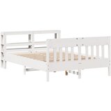 vidaXL Okvir kreveta bez madraca bijeli 160x200 cm od masivne borovine Cijene