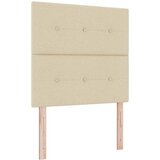  Krevet s opruga kutije s uzglavljem Krema 100 x 200 cm tkanina | shoptok.hr