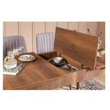 Hanah home Set trpezarijski sto, 2 trpezarijske stolice i 2 klupe Vina Walnut, Orah | Eponuda.ba