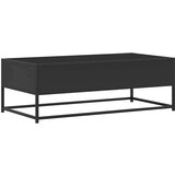 vidaXL Klubska mizica črna 100x50x35 cm inženirski les in kovina | Shoptok.si