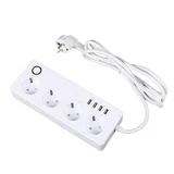 smart produžni kabl voltaic V2 4 eu plugs + 4 usb ulaza beli