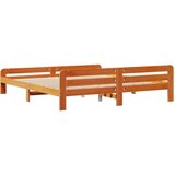  Okvir kreveta bez madraca voštano smeđi 200x200 cm od borovine | shoptok.hr