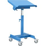 eurokraft pro Stojalo za material, nosilnost 150 kg, pomično, nastavitev višine 720 - 1050 mm, nastavitev višine z aretiranjem in vzmetenim zapahom | Shoptok.si