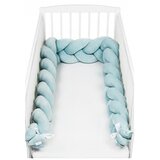 SuperMami Ogradica pletenica velur 300 cm, mint-patina | shoptok.hr