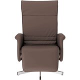  Naslanjač z naslonom za noge, rjavo umetno usnje | Shoptok.si
