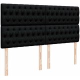  Krevet s oprugama i madracem crni 200x200 cm od tkanine | shoptok.hr