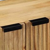  Komoda od 3 komada smeđa 60x33x75 cm Puno drvo Mango Slike