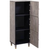  Highboard Siva i zlatna 40 x 33 x 110 cm Čvrsto drvo manga | shoptok.hr