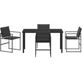  Vrtni set za objed 5 pcs Crna 140 x 70 x 73 cm | Eponuda.com