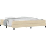 Krevet s opruga kutije Ostalo Krema 200 x 200 cm tkanina | shoptok.hr