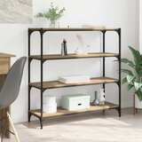 vidaXL Ormarić za knjige Umjetnički hrast 100 x 33 x 100 cm | shoptok.hr