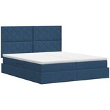  Krevet s od storage s uzglavljem Plava 180 x 200 cm Tkanina | shoptok.hr