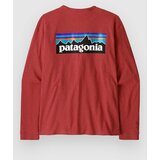 Patagonia P-6 Logo Responsibili Majica z dolgimi rokavi potters red | Shoptok.si