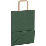  Papirnate vrećice 250 kom s ručkama zelene 21x11x28 cm | shoptok.hr