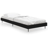  Okvir za krevet crni 75 x 190 cm od konstruiranog drva | Eponuda.com