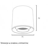 Dawn magnetic slim svetiljka led26 - YT80 6W 3000K 24° 48V dc crna | Eponuda.com