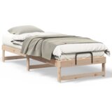  Krevetna konstrukcija s ručkama Smeđa 90 x 210 cm | shoptok.hr