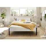 Livetastic futonska postelja 140 cm x 200 cm , kovina, leseni material bela | Shoptok.si