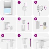 vidaXL Plisirana roleta krem 55x150 cm širina tkanine 54,4 cm | shoptok.hr