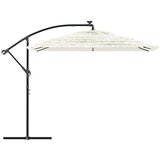  Vrtni suncobran s čeličnom šipkom bijeli 269x269x235 cm | shoptok.hr