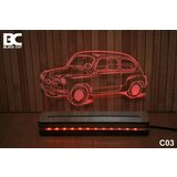 Black Cut 3D Lampa jednobojna - Fića ( C03 ) Cene