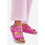 Zazoo Ladies Leather Sandals K1004 Fuchsia | Eponuda.ba
