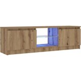 vidaXL TV omarica z LED artisan hrast 120x30x36 cm inženirski les | Shoptok.si