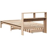 vidaXL Krevet s regalom za knjige bez madraca 90x200 cm od borovine Cijene