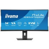 Iiyama Monitor 34'' UWQHD VA 0.4ms 120Hz Speakers USB-C Dock Black zakrivljen | ePonuda.com