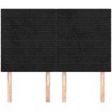 vidaXL Uzglavlja 4 kom crni 72 x 5 x 78/88 cm baršunasta | shoptok.hr