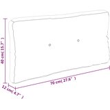  Jastuci za palete 2 kom crveni od tkanine Crvena 70 x 70 x 12 cm | shoptok.hr