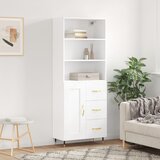  Visoka komoda bijela 69,5x34x180 cm konstruirano drvo | shoptok.hr