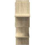  Zidna polica boja hrasta 124,5x18x60,5 cm konstruirano drva | shoptok.hr