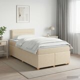  Boxspring krevet s madracem Krem 120 x 190 cm Tkanina | shoptok.hr
