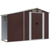 vidaXL Vrtna lopa rjava 277x365,5x179 cm pocinkano jeklo | Shoptok.si