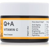 Q+A Vitamin C vlažilna in posvetlitvena krema za obraz brez dodanih dišav 50 g Cene