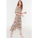 Trendyol Ženska obleka MultiColored BeltEd Shirt Dress cene
