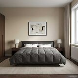 Zimska pokrivača Svijetlo siva 220 x 240 cm Mikrovlakna | Eponuda.com