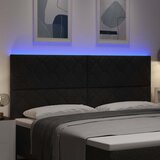  LED glava kreveta Crna 200 cm tkanina | Eponuda.com