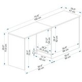Hanah home Radni sto Akser, 180x47x73.8 cm, Bijeli | Eponuda.ba