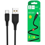 Denmen Kabel USB-C 2.1A 2100mAh 2m črn | Shoptok.si
