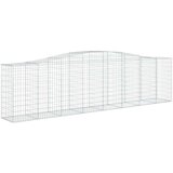  Lučne gabionske košare 25kom 400x50x100/120cm pocinčano željezo | shoptok.hr