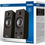 Sven 430 2.0 zvočniki, ČRNI, USB, Izhodna Moč 2x3W (RMS) | Shoptok.si