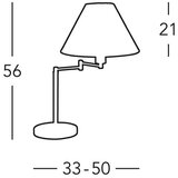  Kolarz 264.71.6 - Stona lampa HILTON 1xE27/60W/230V | Eponuda.com
