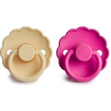 FRIGG® Daisy Size 2:6-18 months duda Pale Daffodil/Fuchsia 2 kos | Shoptok.si